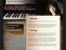 Tablet Screenshot of irinabrener.com